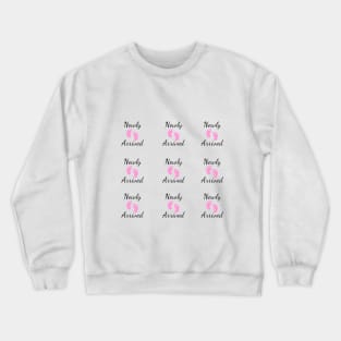 Newly Arrived - Pink New Baby Girl Shower Favor Pack Crewneck Sweatshirt